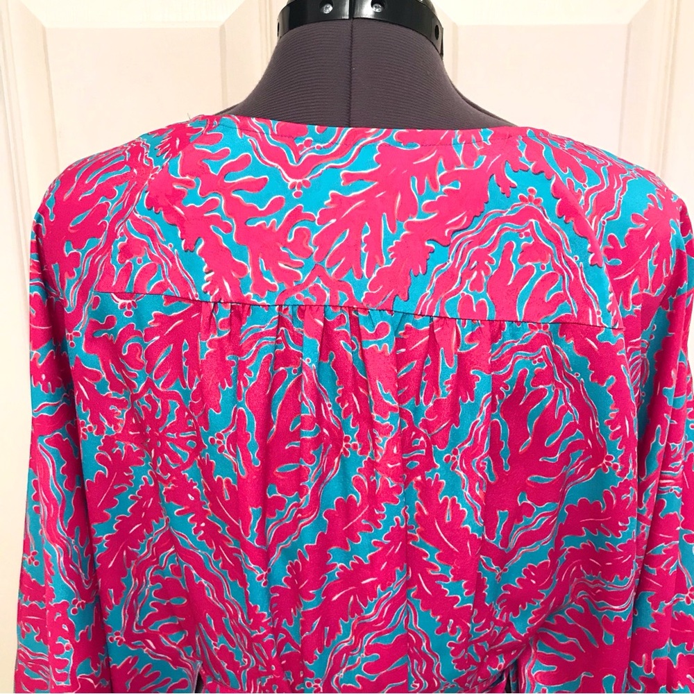 Lilly Pulitzer Wilda Dress Snorkel Blue Reef Madness - Picture 13 of 16